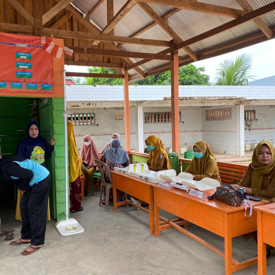 Pelayanan Posyandu Sentosa ILP Pelayanan Siklus Hidup Balita- Lansia Desa Ongkoe Kec.Belawa Kab.Wajo